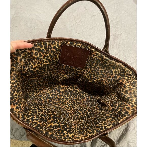 Brighton Vintage Wicker Hand Bag Tan - Picture 9 of 9